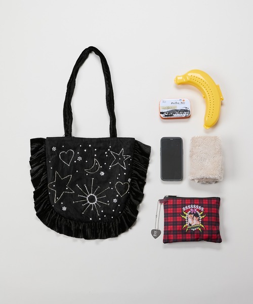HEY!MrsROSE(ヘイミセスローズ)の「HEY! Mrs ROSE(ヘイ!ミセスローズ)Velvet Gyoza Tote(トートバッグ・レディース・レッド/ブラック・FREE)」の16枚目の写真