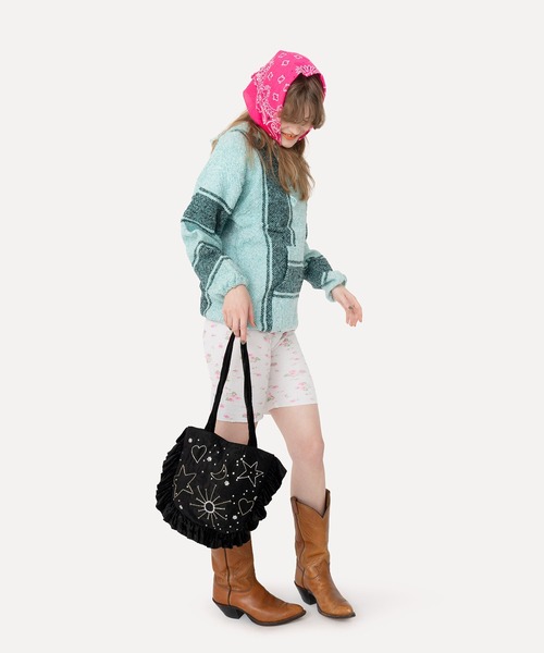 HEY!MrsROSE(ヘイミセスローズ)の「HEY! Mrs ROSE(ヘイ!ミセスローズ)Velvet Gyoza Tote(トートバッグ・レディース・レッド/ブラック・FREE)」の22枚目の写真