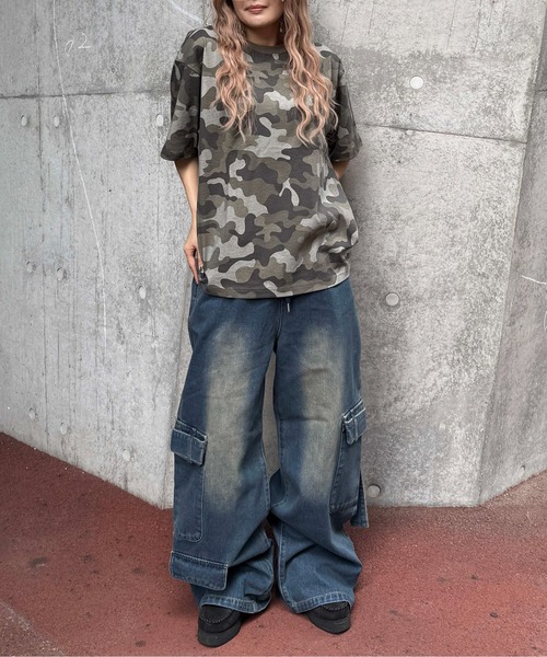 sedacle（セダクル）の「メニ―ポケットデニムカーゴパンツ（カーゴパンツ・メンズ・ブラック/インディゴブルー・SMALL/MEDIUM/LARGE）」の12枚目の写真