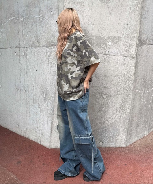 sedacle（セダクル）の「メニ―ポケットデニムカーゴパンツ（カーゴパンツ・メンズ・ブラック/インディゴブルー・SMALL/MEDIUM/LARGE）」の14枚目の写真