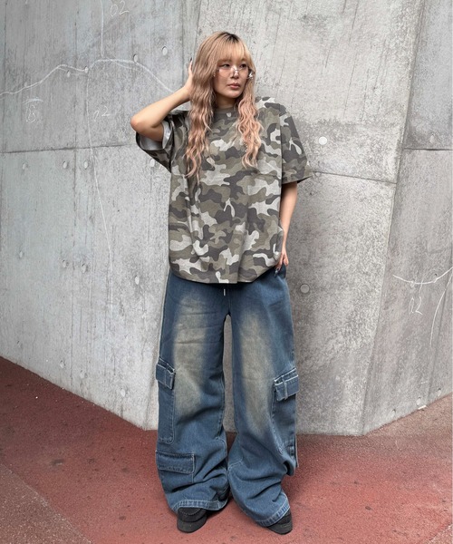 sedacle（セダクル）の「メニ―ポケットデニムカーゴパンツ（カーゴパンツ・メンズ・ブラック/インディゴブルー・SMALL/MEDIUM/LARGE）」の13枚目の写真