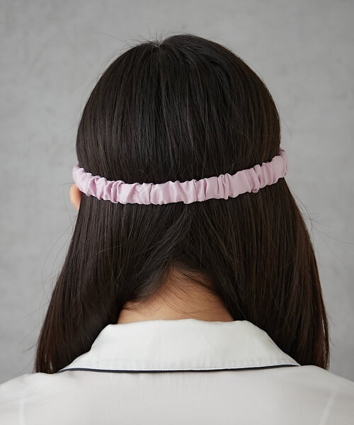 BIRTHDAY BAR（バースデイバー）の「【SILKUU シルクゥ】Silk Eye Mask  アイピローマスク（その他ルームウェア・レディース・グレー/ピンク・0）」の5枚目の写真