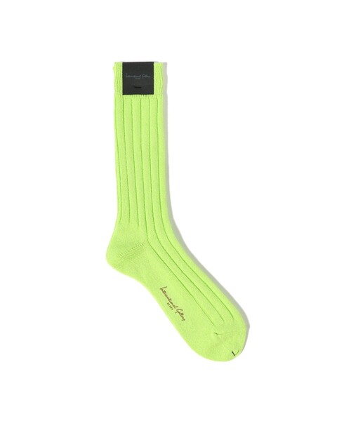 International Gallery BEAMS（インターナショナルギャラリービームス）の「ブークレ カラー ソックス（ソックス/靴下・メンズ・ラベンダー/グリーン系その他4/オレンジ系その他・ONE SIZE）」の2枚目の写真