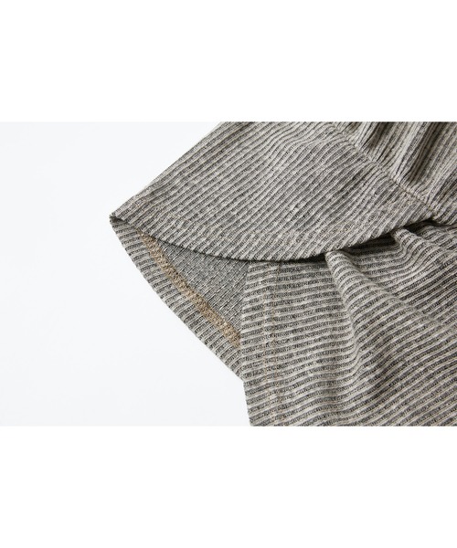 tageechita（タジチタ）の「【tageechita】リネン混 デザインタック ノースリーブニットトップス（Tシャツ/カットソー・レディース・アッシュグレー・S/M/L）」の10枚目の写真