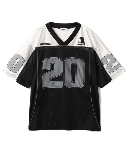 atmos（アトモス）の「atmos Mesh Football Shirt / アトモス メッシュ フットボール シャツ（ジャージ・メンズ・ブラック/マルチ/ネイビー・M/L/XL）」の5枚目の写真