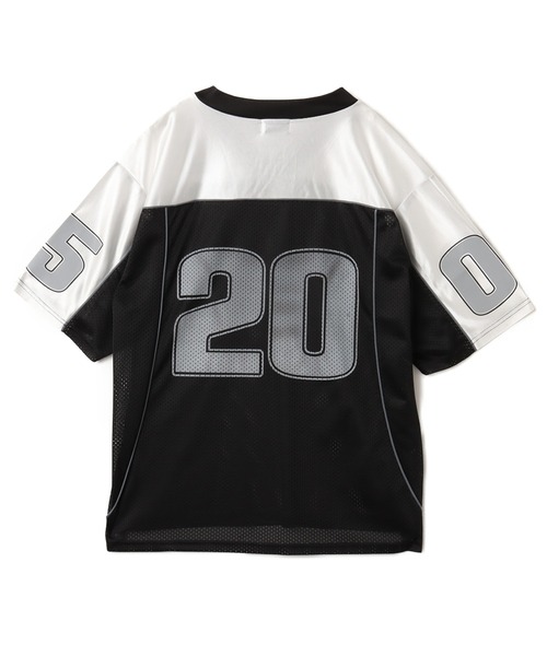atmos（アトモス）の「atmos Mesh Football Shirt / アトモス メッシュ フットボール シャツ（ジャージ・メンズ・ブラック/マルチ/ネイビー・M/L/XL）」の9枚目の写真