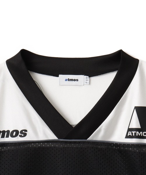 atmos（アトモス）の「atmos Mesh Football Shirt / アトモス メッシュ フットボール シャツ（ジャージ・メンズ・ブラック/マルチ/ネイビー・M/L/XL）」の6枚目の写真