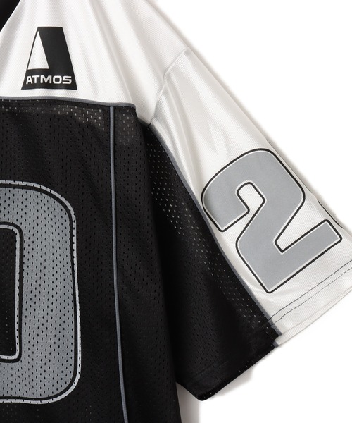 atmos（アトモス）の「atmos Mesh Football Shirt / アトモス メッシュ フットボール シャツ（ジャージ・メンズ・ブラック/マルチ/ネイビー・M/L/XL）」の7枚目の写真