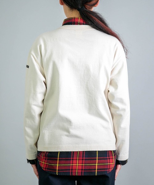 OMNIGOD（オムニゴッド）の「[OMNIGOD womens / オムニゴッド] マックスウエイトジャージー スナップカーディガン（カーディガン/ボレロ・レディース・ネイビー/ブラック/アイボリー・0）」の17枚目の写真