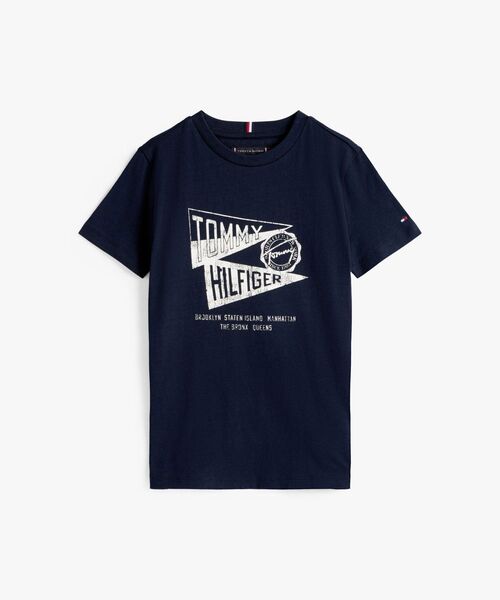 TOMMY HILFIGER（トミーヒルフィガー）の「BOYS テクスチャードグラフィックショートスリーブTシャツ（Tシャツ/カットソー・キッズ・レッド/ネイビー/ライトグリーン/ホワイト・160cm/130cm/150cm/140cm）」の16枚目の写真