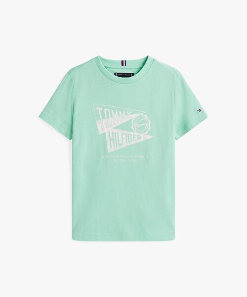 TOMMY HILFIGER（トミーヒルフィガー）の「BOYS テクスチャードグラフィックショートスリーブTシャツ（Tシャツ/カットソー・キッズ・レッド/ネイビー/ライトグリーン/ホワイト・160cm/130cm/150cm/140cm）」の8枚目の写真