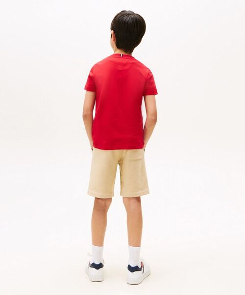 TOMMY HILFIGER（トミーヒルフィガー）の「BOYS テクスチャードグラフィックショートスリーブTシャツ（Tシャツ/カットソー・キッズ・レッド/ネイビー/ライトグリーン/ホワイト・160cm/130cm/150cm/140cm）」の11枚目の写真