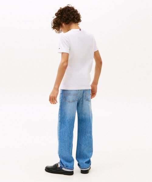 TOMMY HILFIGER（トミーヒルフィガー）の「BOYS テクスチャードグラフィックショートスリーブTシャツ（Tシャツ/カットソー・キッズ・レッド/ネイビー/ライトグリーン/ホワイト・160cm/130cm/150cm/140cm）」の7枚目の写真