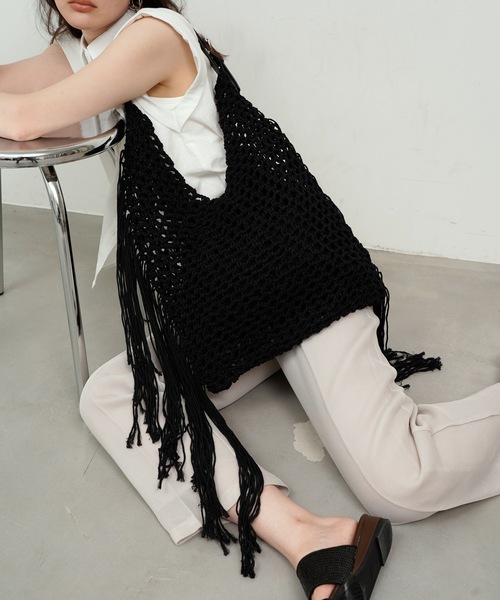 NKNIT　ンニット　リバーシブルフリンジ　トートバッグ NKNIT ンニット リバーシブルフリンジ トートバッグ 楽天市場