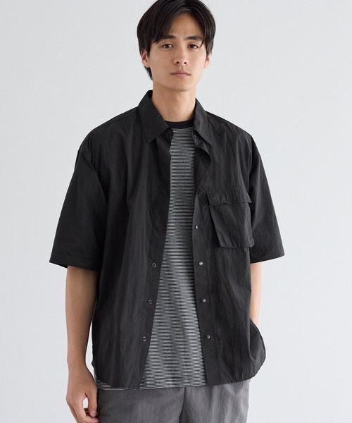 ナイロンワッシャー半袖シャツ（シャツ/ブラウス）｜coca（coca
