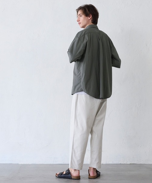 coca(coca)(コカ)の「ナイロンワッシャー半袖シャツ(シャツ/ブラウス・メンズ・ブラック/グレー・L/M/XL)」の5枚目の写真