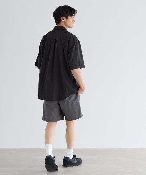 coca(coca)(コカ)の「ナイロンワッシャー半袖シャツ(シャツ/ブラウス・メンズ・ブラック/グレー・L/M/XL)」の9枚目の写真