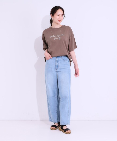 SHOO・LA・RUE（シューラルー）の「アンクルゴムフラットサンダル（サンダル・レディース・ブラック/マスタード/ナチュラル・45/35）」の10枚目の写真