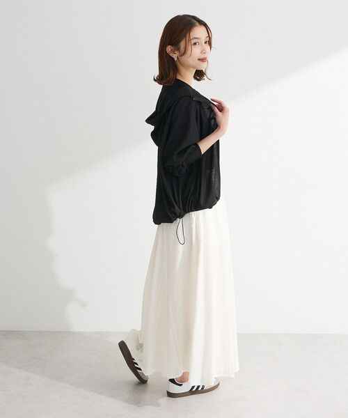 Green　Parks（グリーンパークス）の「ライトZIPパーカー（パーカー・レディース・ライトイエロー/ブラック・FREE）」の7枚目の写真