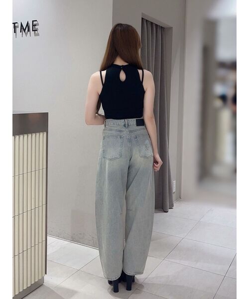 EATME（イートミー）の「ビスチェデザインラメリブTOP（タンクトップ・レディース・オフホワイト/グレー/ブラック・FREE）」の7枚目の写真