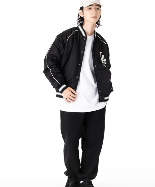 NEW ERA(ニューエラ)の「ニューエラ ヴァーシティジャケット MLB NYLA(スタジャン・メンズ・ブラック/ネイビー・XXL/XL/L/M/S)」の17枚目の写真