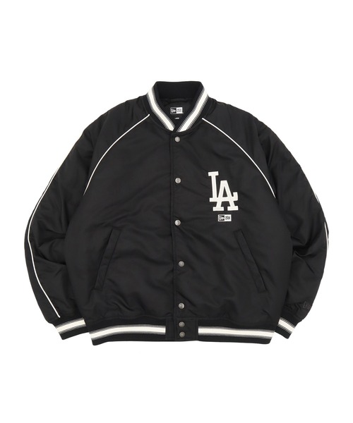NEW ERA(ニューエラ)の「ニューエラ ヴァーシティジャケット MLB NYLA(スタジャン・メンズ・ブラック/ネイビー・XXL/XL/L/M/S)」の19枚目の写真