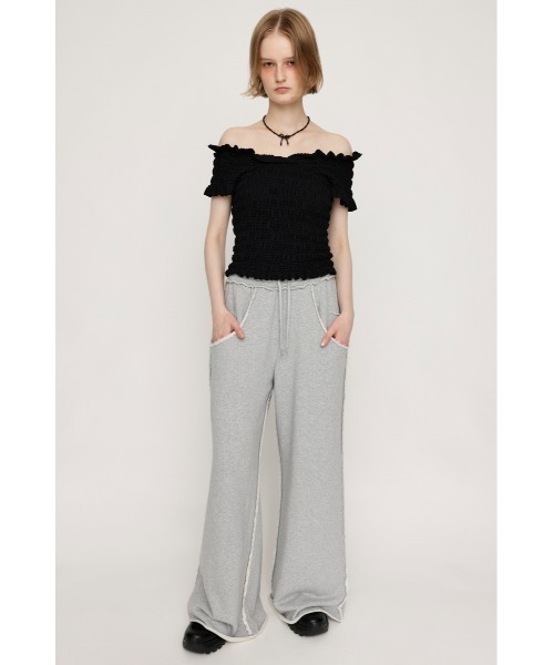 SLY(スライ)の「【2WAY】SHEER SHIRRING BUSTIER TOPS シアー シャーリング ビスチェ トップス 夏服 シアートップス 半袖(Tシャツ/カットソー・レディース・ピンク/アイボリー/ブラック/カーキ・FREE)」の11枚目の写真
