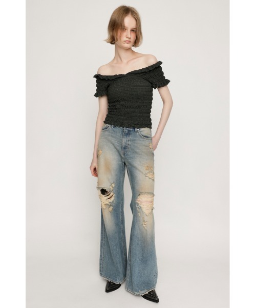 tシャツ 「2WAY」SHEER SHIRRING BUSTIER TOPS シアー シャーリング ビスチェ トップス 夏服 シアートップス 半袖 レ セール】【2WAY】SHEER SHIRRING BUSTIER TOPS シアー