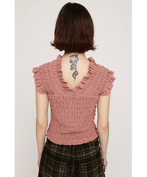 トップス eaphi RANDOM SHIRRING 2WAY BUSTIER SLY | 2WAY SHIRRING BUSTIER トップス (タンクトップ ) |SHEL