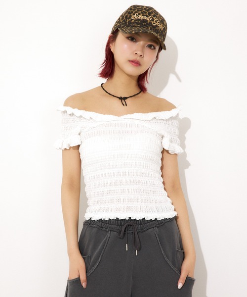shirring bustier レディース Shirring Flower Bustier（キャミソール）｜Lil Ambition（リル