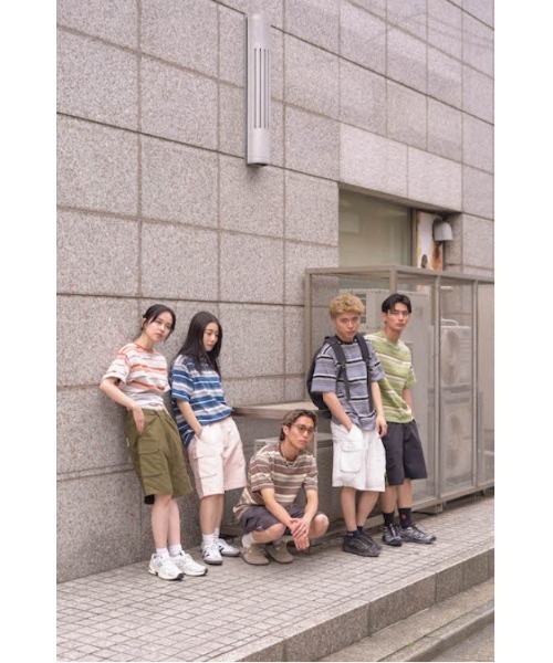 younger song(ヤンガーソング)の「multi border T(Tシャツ/カットソー・メンズ・ブラウン/グレー/ブルー/カーキ/ライトブルー・SMALL/MEDIUM)」の7枚目の写真