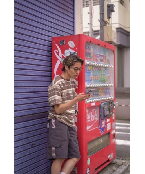 younger song(ヤンガーソング)の「multi border T(Tシャツ/カットソー・メンズ・ブラウン/グレー/ブルー/カーキ/ライトブルー・SMALL/MEDIUM)」の10枚目の写真