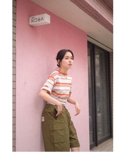 younger song(ヤンガーソング)の「multi border T(Tシャツ/カットソー・メンズ・ブラウン/グレー/ブルー/カーキ/ライトブルー・SMALL/MEDIUM)」の11枚目の写真
