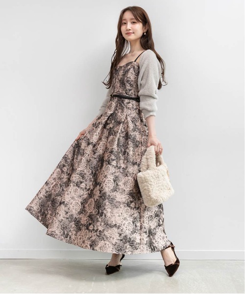 RANDA（ランダ）の「フラワージャガードワンピース（ワンピース）」 - WEAR