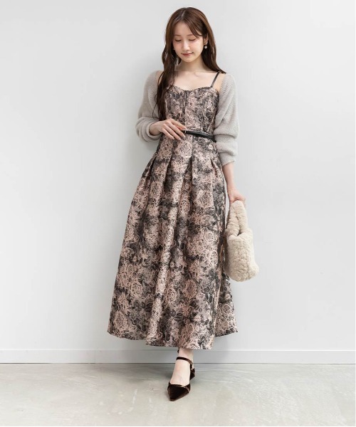 RANDA（ランダ）の「フラワージャガードワンピース（ワンピース）」 - WEAR