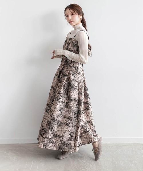 RANDA（ランダ）の「フラワージャガードワンピース（ワンピース）」 - WEAR