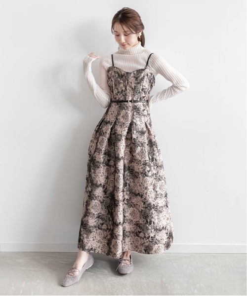 フラワージャガードワンピース（ワンピース）｜RANDA（ランダ）の