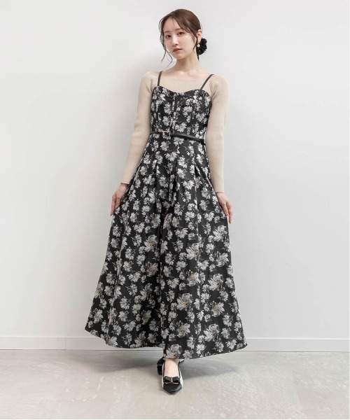 RANDA（ランダ）の「フラワージャガードワンピース（ワンピース）」 - WEAR