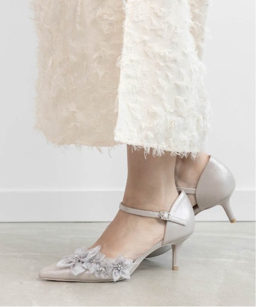 セール】シアーフラワーセパレートパンプス（パンプス）｜RANDA