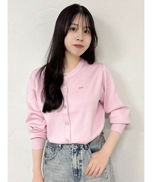 dazzlin(ダズリン)の「プレートシンプルカーディガン(カーディガン/ボレロ・レディース・その他1/レッド/イエロー/ネイビー/パープル/アイボリー/ピンク/ブルー/ブラック・FREE)」の7枚目の写真