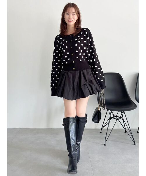 dazzlin(ダズリン)の「プレートシンプルカーディガン(カーディガン/ボレロ・レディース・その他1/レッド/イエロー/ネイビー/パープル/アイボリー/ピンク/ブルー/ブラック・FREE)」の16枚目の写真