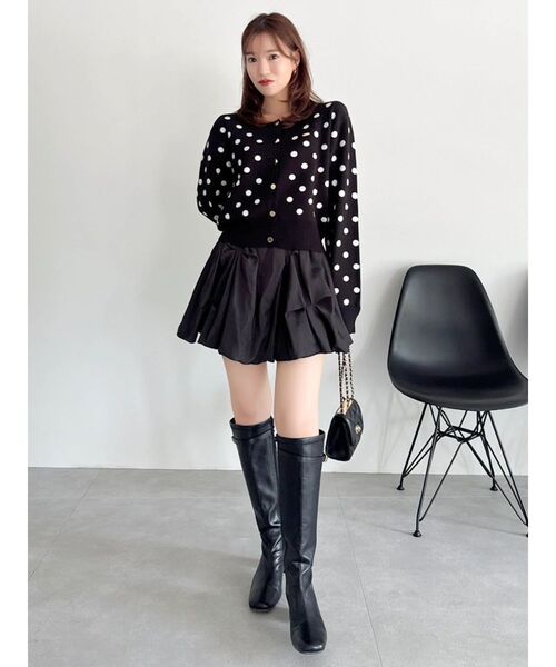 dazzlin(ダズリン)の「プレートシンプルカーディガン(カーディガン/ボレロ・レディース・その他1/レッド/イエロー/ネイビー/パープル/アイボリー/ピンク/ブルー/ブラック・FREE)」の17枚目の写真