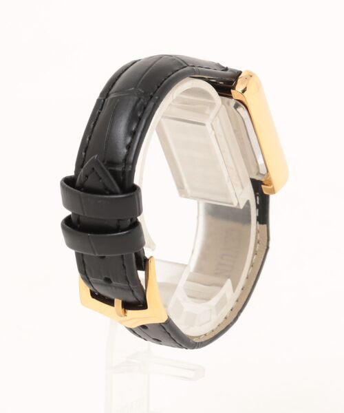 1111clothing（ワンフォークロージング）の「スクエアフェイス クォーツウォッチ / Square Face Quartz Watch（アナログ腕時計・メンズ・シルバー系1/ゴールド系2/ゴールド系1/シルバー系2・FREE）」の5枚目の写真