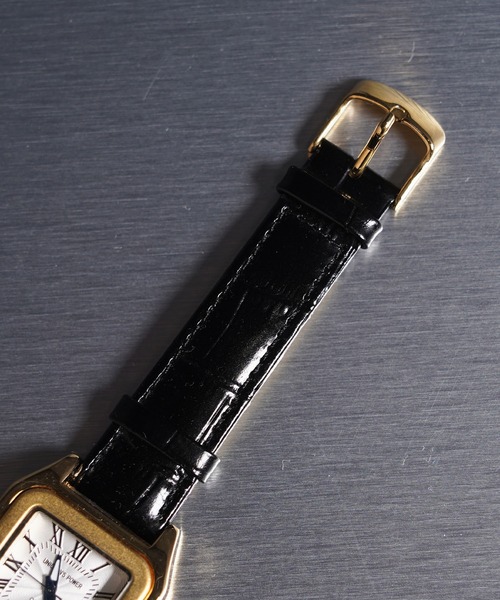1111clothing（ワンフォークロージング）の「スクエアフェイス クォーツウォッチ / Square Face Quartz Watch（アナログ腕時計・メンズ・シルバー系1/ゴールド系2/ゴールド系1/シルバー系2・FREE）」の21枚目の写真