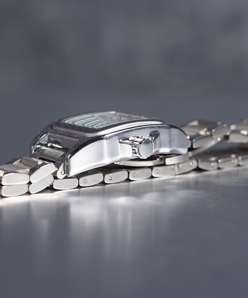 1111clothing（ワンフォークロージング）の「スクエアフェイス クォーツウォッチ / Square Face Quartz Watch（アナログ腕時計・メンズ・シルバー系1/ゴールド系2/ゴールド系1/シルバー系2・FREE）」の9枚目の写真