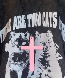 TRALALA ファー付リボンレースパールボタンコート ピンク×黒 平成 地雷系 TRALALA ファー付リボンレースパールボタンコート ピンク×黒