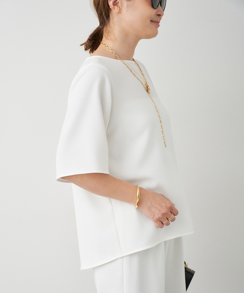 Deuxieme Classe（ドゥーズィエムクラス）の「*Sofia Half sleeve ブラウス（シャツ/ブラウス・レディース・ブラック/ホワイト・FREE）」の22枚目の写真