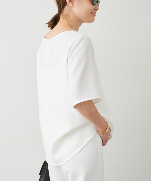 Deuxieme Classe（ドゥーズィエムクラス）の「*Sofia Half sleeve ブラウス（シャツ/ブラウス・レディース・ブラック/ホワイト・FREE）」の21枚目の写真