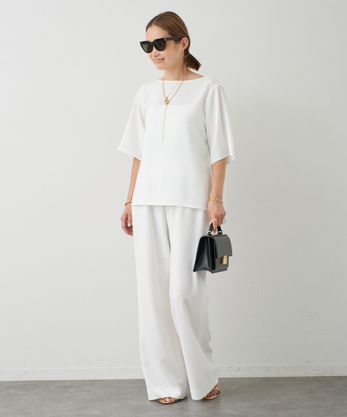 Deuxieme Classe（ドゥーズィエムクラス）の「*Sofia Half sleeve ブラウス（シャツ/ブラウス・レディース・ブラック/ホワイト・FREE）」の19枚目の写真