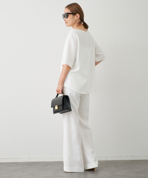 Deuxieme Classe（ドゥーズィエムクラス）の「*Sofia Half sleeve ブラウス（シャツ/ブラウス・レディース・ブラック/ホワイト・FREE）」の18枚目の写真